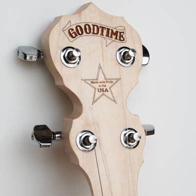 Deering Goodtime Left-Handed Openback Open 5-String Banjo Natural Blonde Maple Clawhammer Old Time image 4