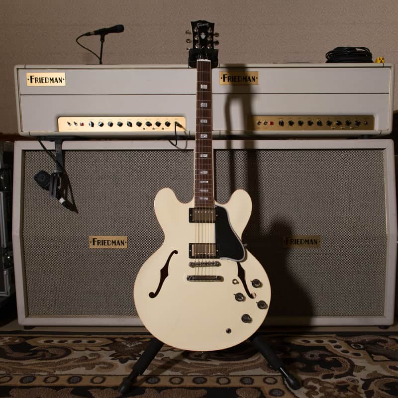 Gibson ES-335 Custom Shop 2000s Alpine White owned by Chris Shiflett image 1