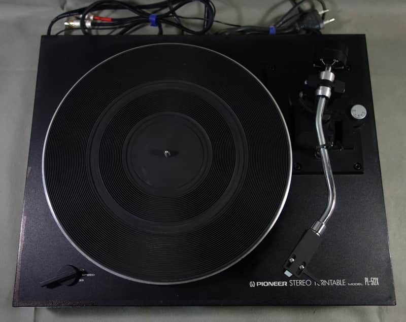 Turntable PIONEER PL-512X Belt Drive Stereo Turntable Vintage + PC-110 + stylus +Révisée image 1