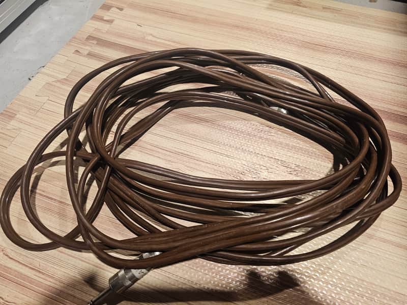 "Andy Brauer made" Speaker Cable 25 FT 1980s - Brown image 1