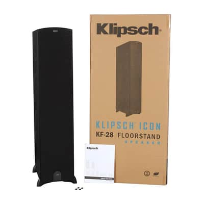 Klipsch Icon - KF-28 - Dual 8" 2-way Floorstanding Speaker - Black - Each image 4