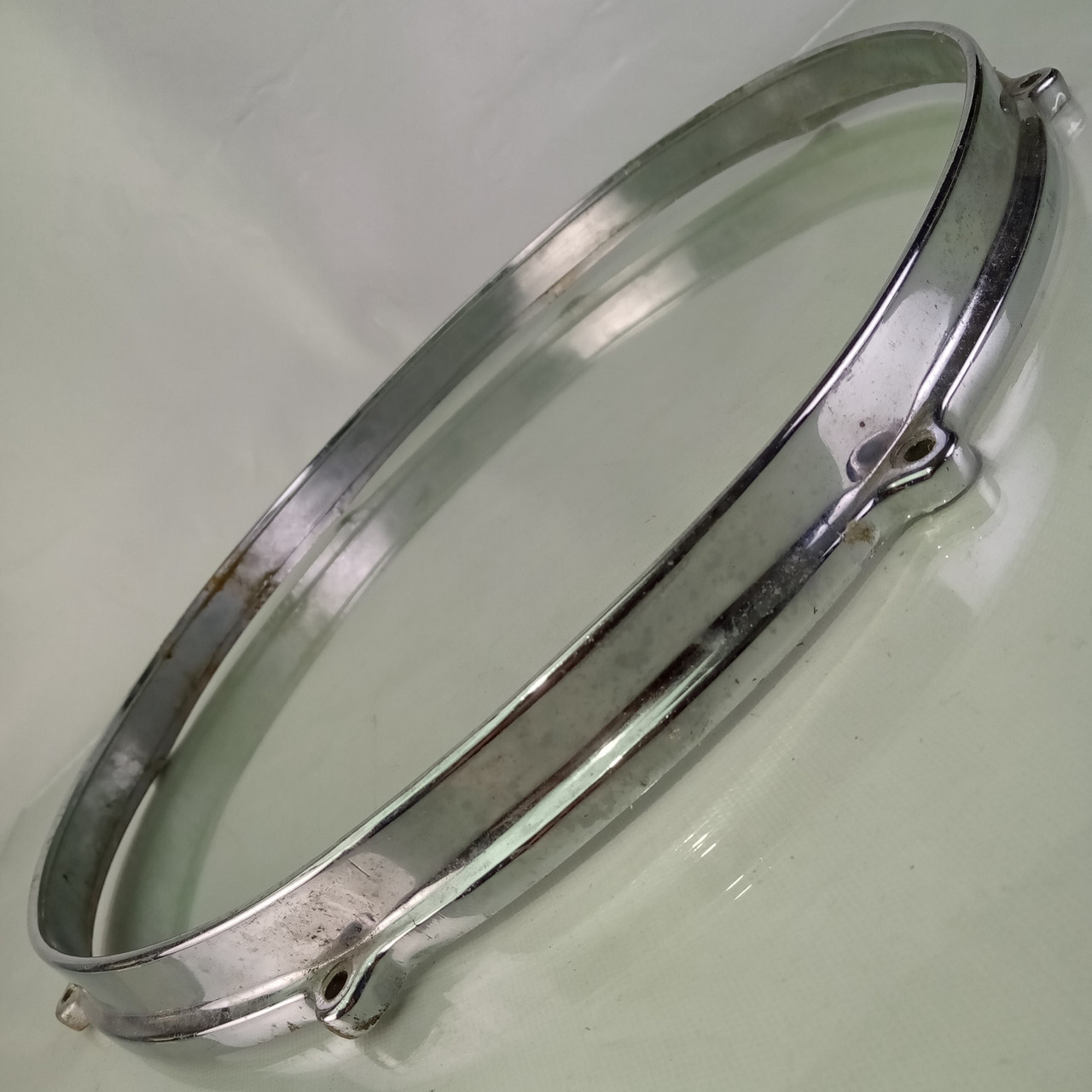 John Grey 14" Die-Cast 8-Lug Snare Drum/Floor Tom Batter Rim/Hoop Vintage 60s* — main photograph