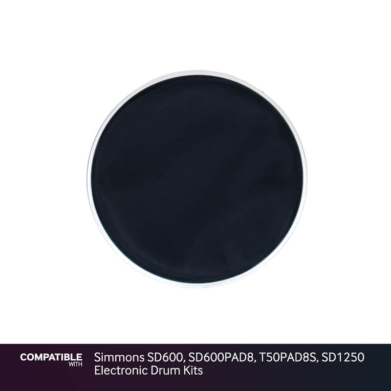 Black 8" Mesh Drum Head for Simmons SD600, SD600PAD8, T50PAD8S, SD1250 Electroni