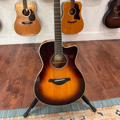 Yamaha FSC-TA TransAcoustic Concert 2020s - Brown Sunburst image 3