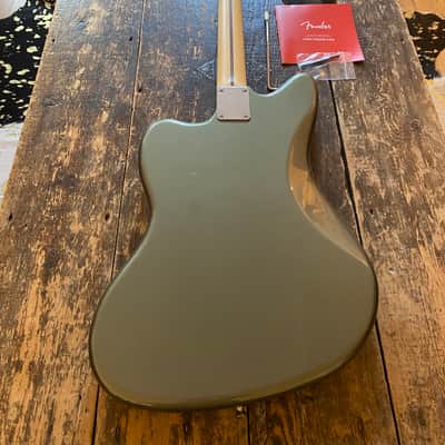 Fender Japan Very Rare 2023 Jasper Olive Metallic Hybrid II Jazzmaster w/ Matching Headstock image 17
