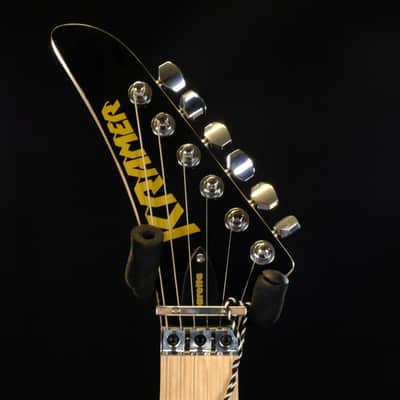 Used Kramer Baretta Custom Graphics "White Lotus" - White Lotus Candy Blue image 6