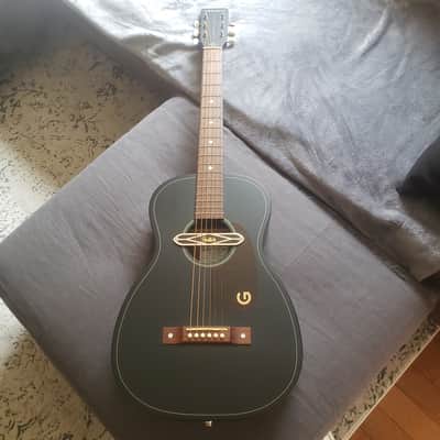 Gretsch Jim Dandy | Deltoluxe Parlor | All Satin finish Black top over Mahogany | Serial No. IWA2418645 image 3