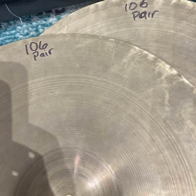 Zildjian Frankie Banali's 13" Vintage Hi Hats (#106) Unsigned 1950s image 4
