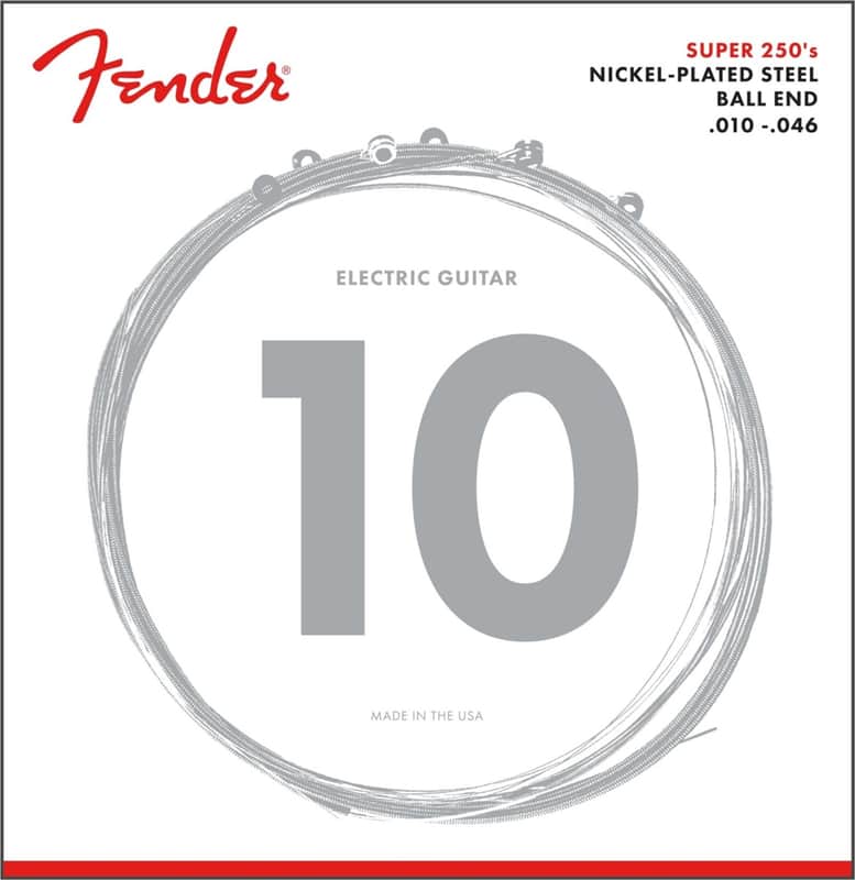 Fender 250R Super 250s Regular Light Nickel Electric Guitar Strings, 10-46 image 1