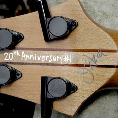 Warrior Isabella 5 string 20th Anniversary Bass 2015 - Very Special Ordered Buckeye Burl & Spalted Maple many factory photos of the build. image 7