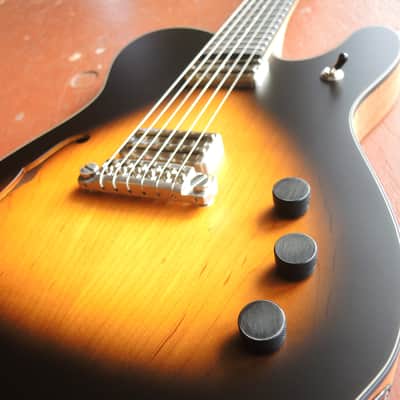 Gronlund #132. Set Neck Telecaster. Semi Hollow. TV Jones Supertron Pickups. Tonepros Bridge. image 12