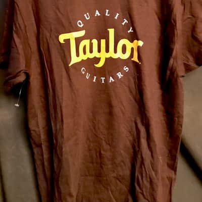 Taylor  Logo T-shirt-Large Brown with Yellow Logo image 1
