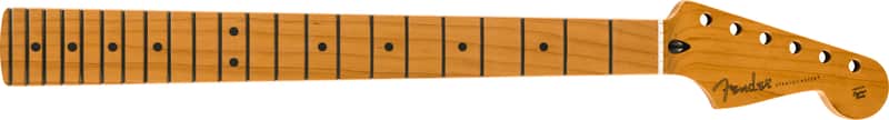 Fender Satin Roasted Maple Fat Stratocaster Neck 22 Medium Jumbo Frets 9.5" Maple U Shape