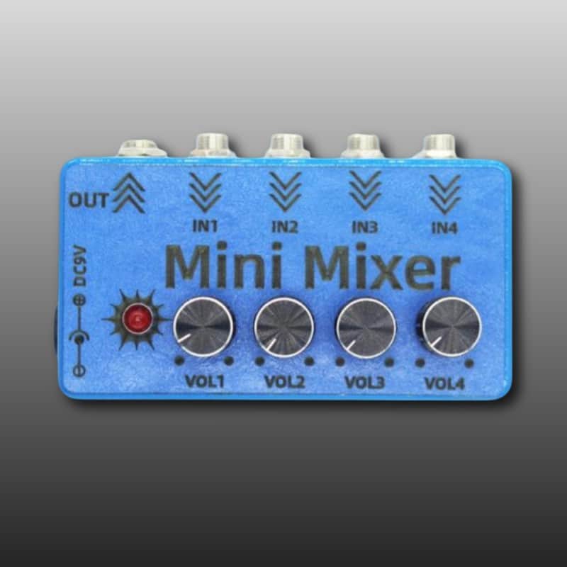 Guitar Mixer Signal Processor - 4-in-1-out Audio Blend Pedal image 1