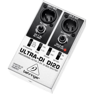 BEHRINGER DI20 ULTRA-DI PRO DI-BOX ATTIVA 2 CANALI O SPLITTER CONVERTE 2 LINE JACK A 2 XLR BILANCIATI image 2