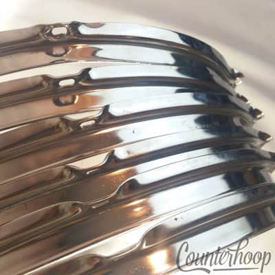 *Ludwig/Pearl 6x 14" Snare/Tom Drum Batter Rims/Hoops Triple Flange 6-Hole Lot* image 3