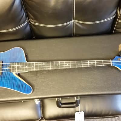 Dean John Entwistle Hybrid 2014 Trans Blue Flame Bass Guitar image 5