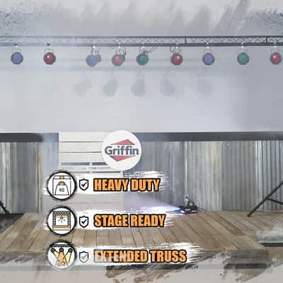 Crank Up Triangle Truss Light Stand - DJ Booth Lighting Trussing Stage Mount PA image 13
