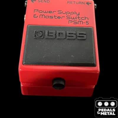 Boss PSM-5 Power Supply & Master Switch (Red Label) 1984 - 1990 - Red - X17876 image 3