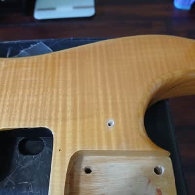 Mighty Mite Strat Style Body (Flame Top - Natural) image 5