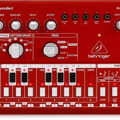 Behringer TD-3-RD Analog Bass Line Synthesizer - Red image 2