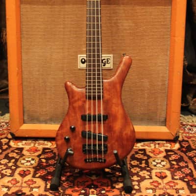 Vintage 1991 Warwick Thumb Thru Neck Golden Era Left Handed Bass Guitar w/ Case image 2