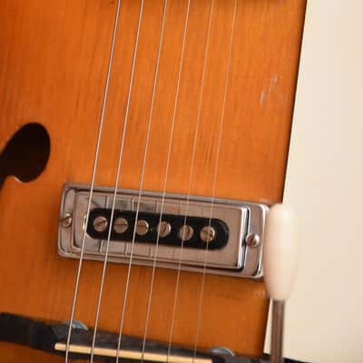 Hüttl Beat King II – 1960s German Vintage Archtop Hollowbody Jazz Guitar image 9