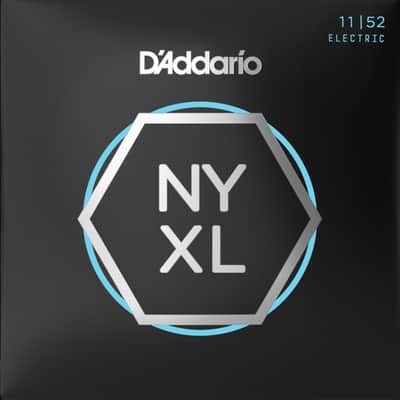 D'Addario NYXL1152 Nickel Wound Medium Top / Heavy Bottom Electric Guitar Strings, 11-52 2015 - 2020 - Nickel image 2