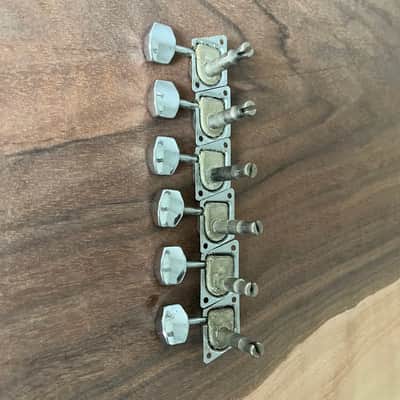 Fender F Logo Tuner Set Vintage Late 60s-70s - Nickel image 6
