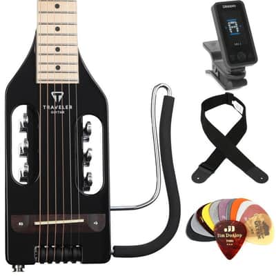 Traveler Guitar Ultra-Light Acoustic Standard Essentials Bundle - Gloss Black image 2