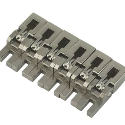 Genuine Floyd Rose Special Series Bridge Saddles Set, Black Nickel