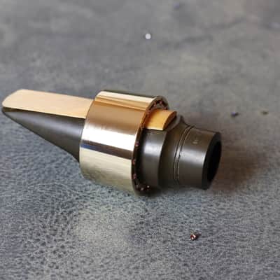 Gen Sax "REBEL" Alto Saxophone Clarinet Ligature Sound Booster | Heavy Mass Ring Ligature Bronze image 7