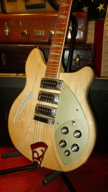 1996 Rickenbacker  Model 370 Mapleglo w/ Original Case and Papers image 1