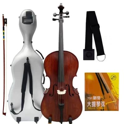 SONG Stradivari Model Cello,Solid Wood Cello 4/4 Free with hard case Bow string, Good sound image 1
