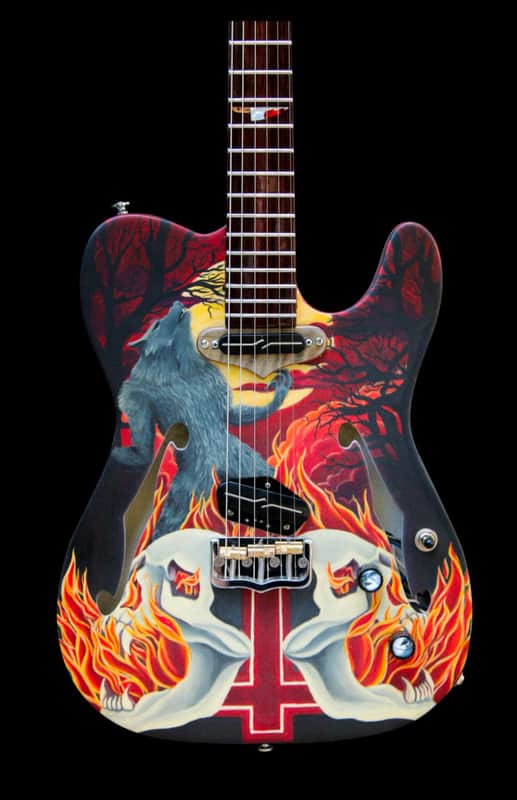 MJL Guitars Thin line telecaster "The Slashercaster" 2025 - Satin nitrocellulose image 1