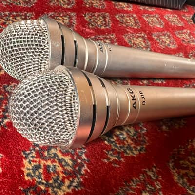 AKG D-310 pair vintage microphone made in austria image 3