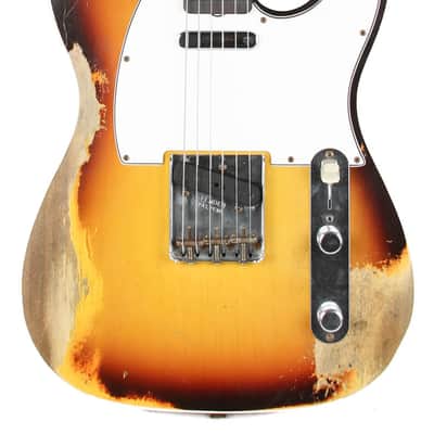 2021 Fender Custom Shop S20 Limited '59 Telecaster Custom Super Heavy Relic Faded Aged Sunburst - 2021 Fender Custom Shop S20 Limited '59 Telecaster Custom Super Heavy Relic Faded Aged Sunburst image 2