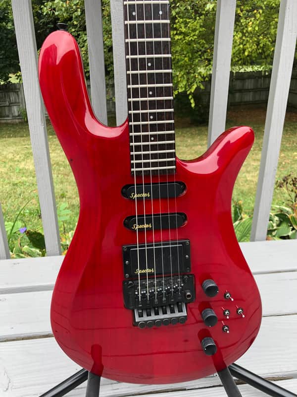 Spector (Kramer Era) NS-6 Neckthru Late 1980’s Trans Red Stain image 1