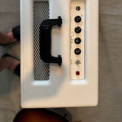 Fargen Fargen Amps FJLA John Lennon Limited Edition Artist 15W 1x12 Tube Guitar Combo 2012 - White with licensed print of John Lennon art image 4