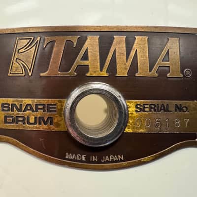 14” x 8” Tama AW458 14-ply Artwood Snare - Piano White image 2