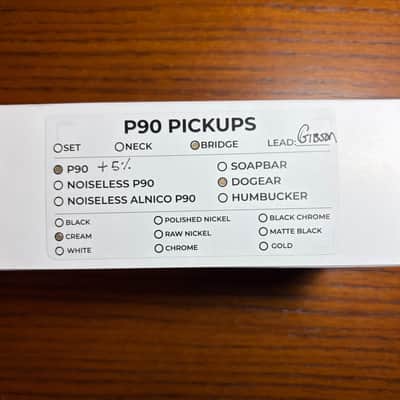 Lindy Fralin Dogear P90 Bridge Pickup +5% Overwound Cream Cover image 9