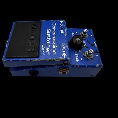 Boss CS-2 Compression Sustainer (Black Label) 1981 - 1989 - Blue X4689 image 3