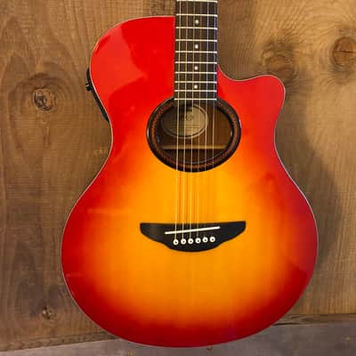 Yamaha APX-3 Thinline Acoustic Electric Guitar Cherry Sunburst image 1