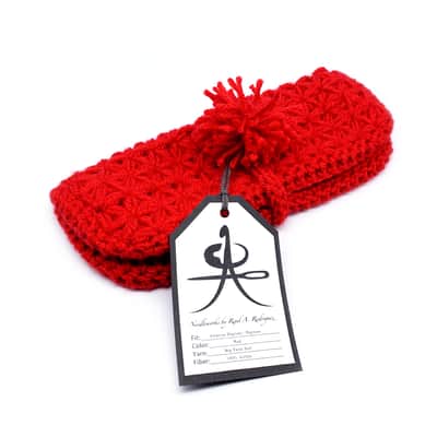 Jasmine stitch crochet dust cover for Elektron Digitakt and Digitone - Red image 3