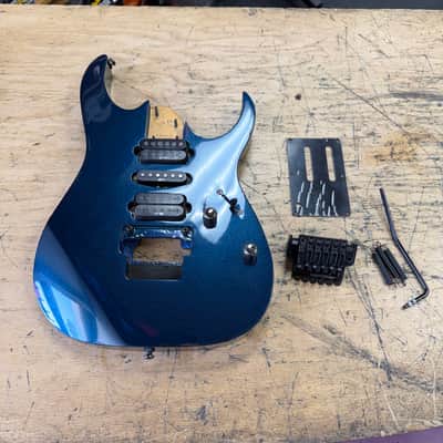 Used Ibanez RG1570 Prestige Team J. Craft Electric Loaded Guitar Body 2002 - Mirage Blue Made in Japan image 1