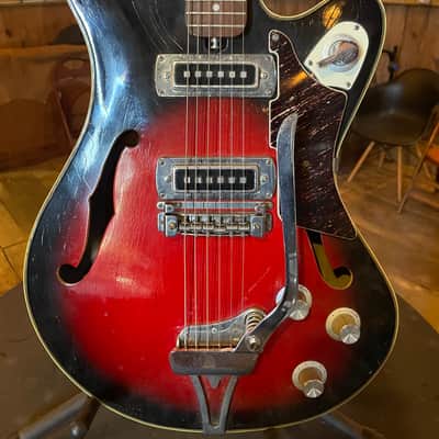 Teisco EP-10T 1960’s - Red burst image 2