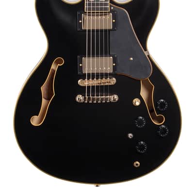 Ibanez John Scofield JSM20 Semihollow Guitar with Case Black Low Gloss image 3