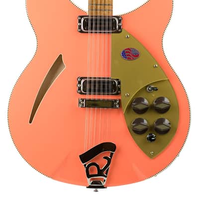 New Rickenbacker TRG Limited Edition 360/12 12-String Coralglo w/Checkerboard Top and Back Binding #2539758 image 3