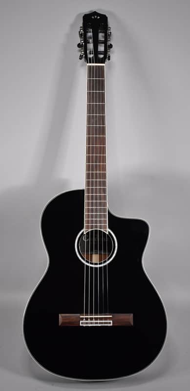 Cordoba Fusion 5 Jet Classical Black Finish Acoustic Electric Guitar image 1