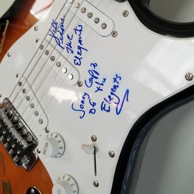Jay and the Americans Signed Squier Bullet Stratocaster by Fender image 2